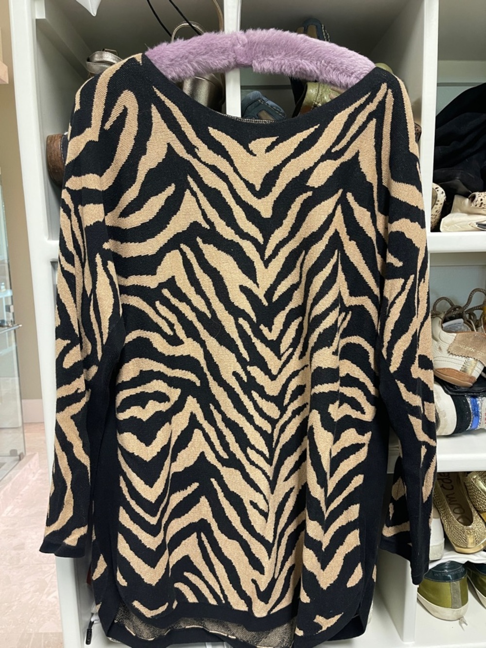 Cabi animal print Sweater